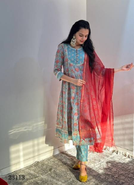 Indira 23113 Size Set Readymade Anarkali Suits Catalog